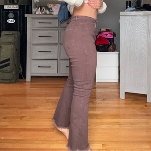 Pink Lily Dark Brown Denim Pants